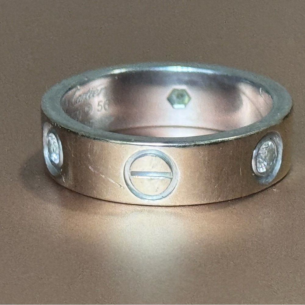 Cartier Gold Band with Diamond Details